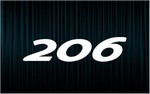X2 stickers 206 (Peugeot)