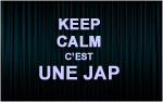 X1 Stickers Keep Calm Jap