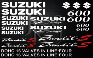 KIT stickers Suzuki BANDIT 600S  2 couleurs