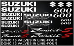 KIT stickers Suzuki BANDIT 600S  2 couleurs