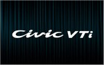 X2 stickers CIVIC VTI (Honda)