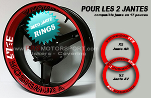 KIT déco jante YOSHIMURA (2) Rings