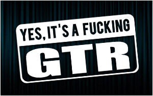 X2 stickers "Fucking GTR"