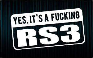 X2 stickers "Fucking RS3"