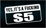 X2 stickers "Fucking S5"