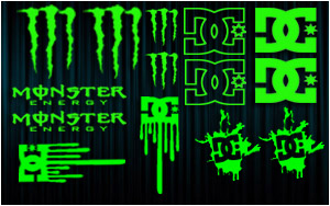 KIT stickers MONSTER - DC Shoes