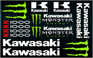 KIT stickers Kawasaki Z1000 Monster